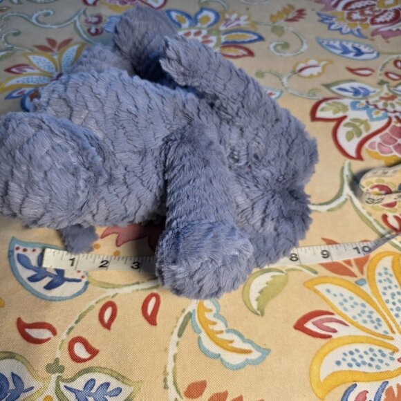 Jellycat Fuddlewuddle Elephant Medium 9” Blue Plush Stuffed Animal Toy - Picture 7 of 8